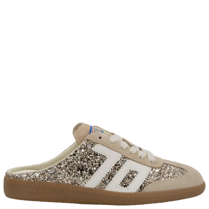 Back 70 - Easter FL Backless Sneaker - Glitter Gold