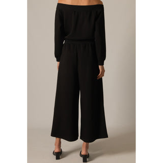 BYC - Butter Modal Ribbed Contrast Jumpsuit 0067 - Black