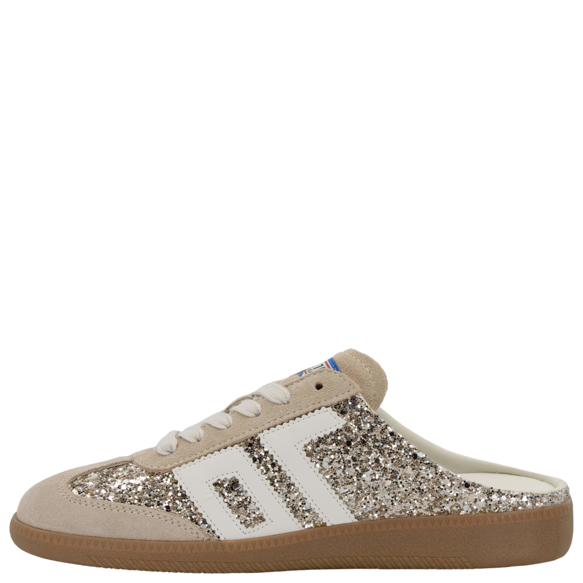Back 70 - Easter FL Backless Sneaker - Glitter Gold