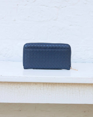 Caroline Hill - Penelope Wallet Woven - Navy