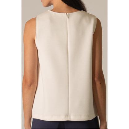 BYC - P. CILL Butter Modal, Sleeveless, Pintuck Detail Top 0773 - Ivory