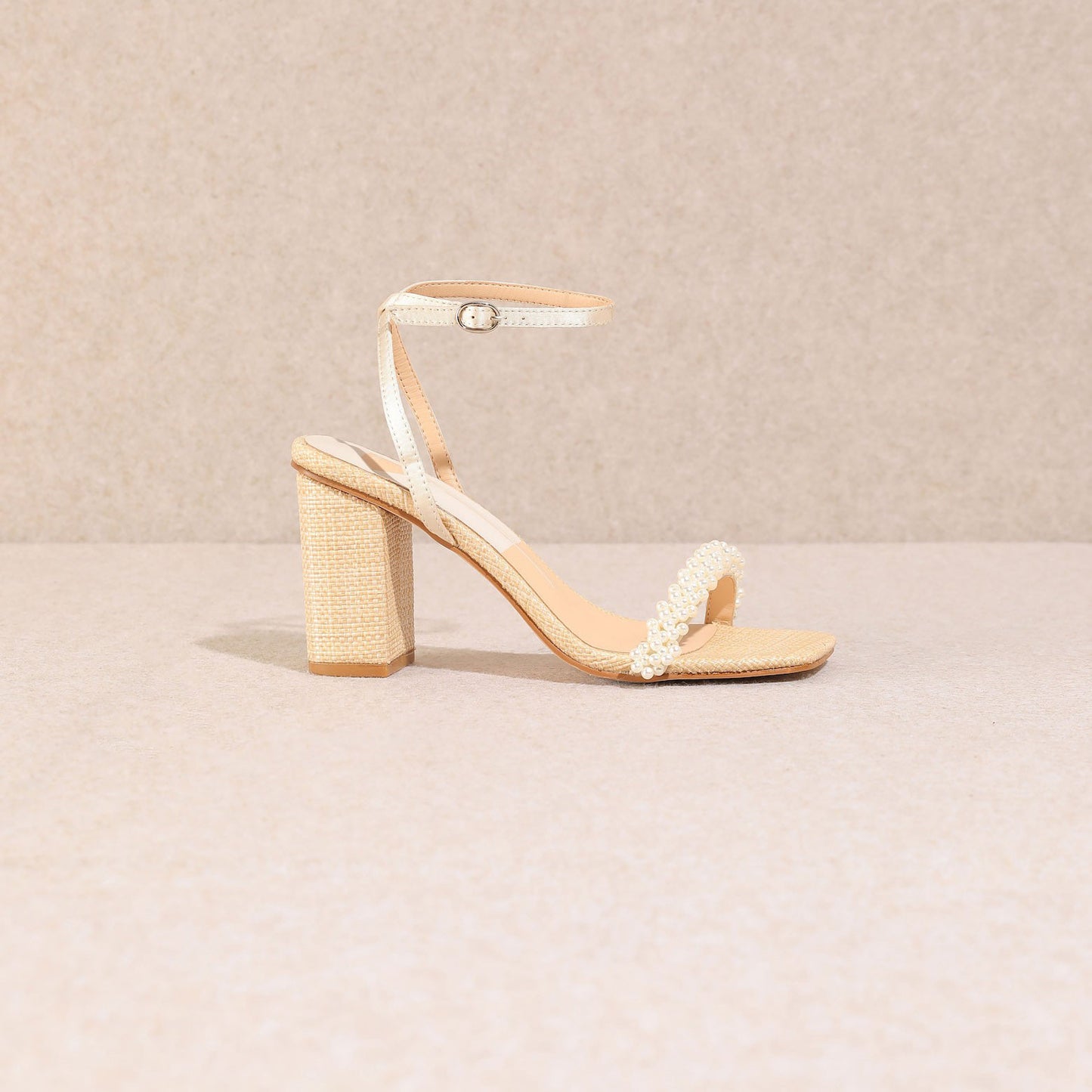 Mi.iM,  Zalima Pearl Heels - Off White