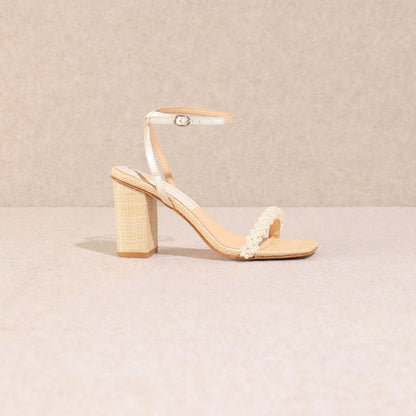 Mi.iM,  Zalima Pearl Heels - Off White