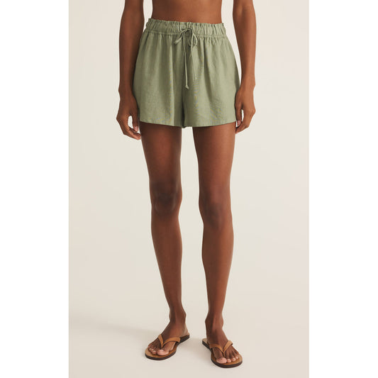 Z Supply - The Perfect Linen Shorts 2686 - Avocado