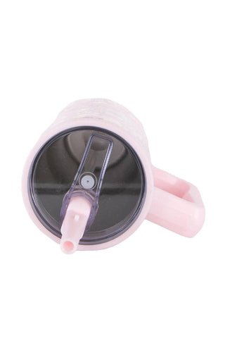 Mahjong Pieces, Flip straw, Tumbler Cup - 40oz - Light Pink