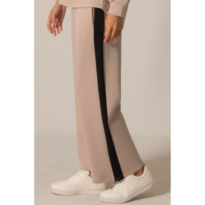 BYC - Butter Modal Side Stripe Wide Leg Pants 0028 - Taupe