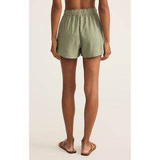 Z Supply - The Perfect Linen Shorts 2686 - Avocado