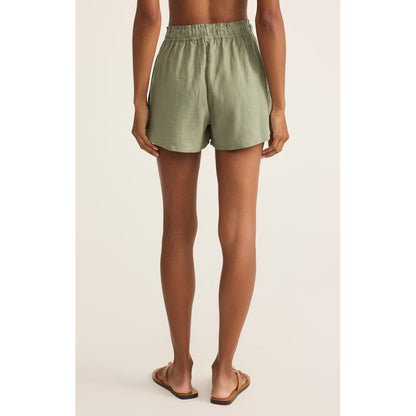 Z Supply - The Perfect Linen Shorts 2686 - Avocado