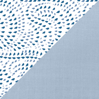 Serenity & Sky Classic Muslin Bandana Bib Set