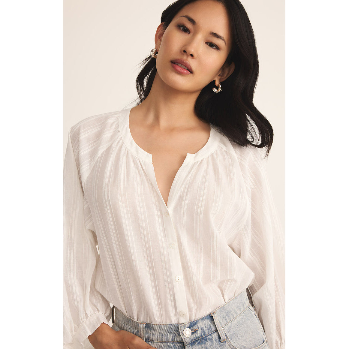 Z Supply - Wren Button Up Top 1300 - White