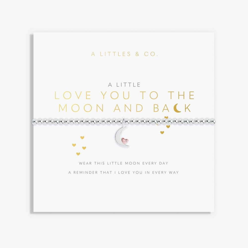 ‘Love You to the Moon and Back’ - 2521 - Silver Bracelet