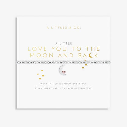‘Love You to the Moon and Back’ - 2521 - Silver Bracelet