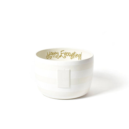 Coton Colors - Happy Everything Big Bowl - White Stripe